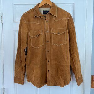 Banana Republic Suede Western Shirt (Mens M)
